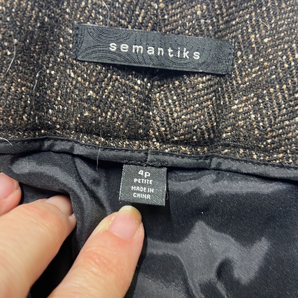 Semantiks Marled Wool Blend Trousers - Picture 4 of 6